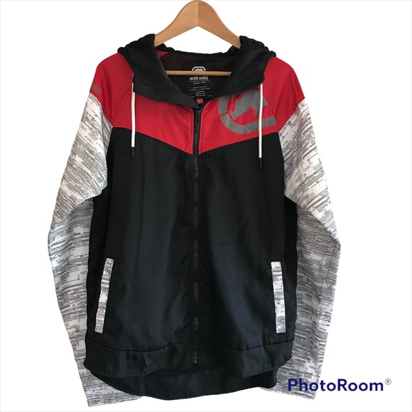 New Mens Ecko Unltd Redblack Colorblock 